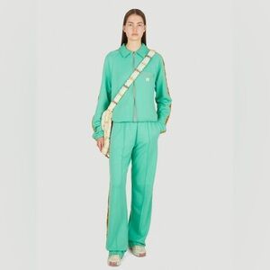 ACNE STUDIOS green tracksuit - Relaxed Fit and High Waist